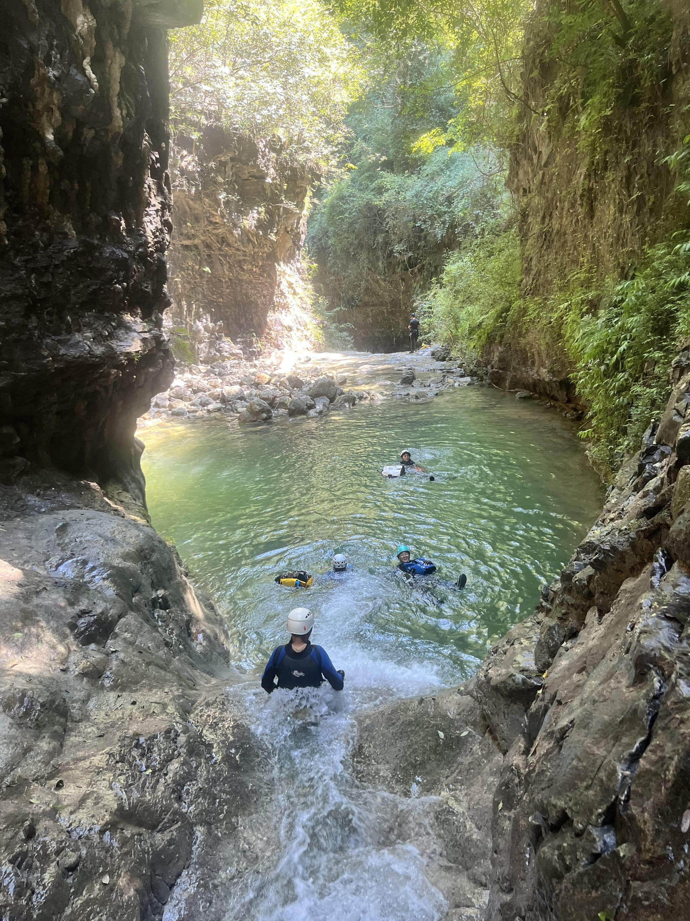 Limestone canyon expedition hero — Hubei, China