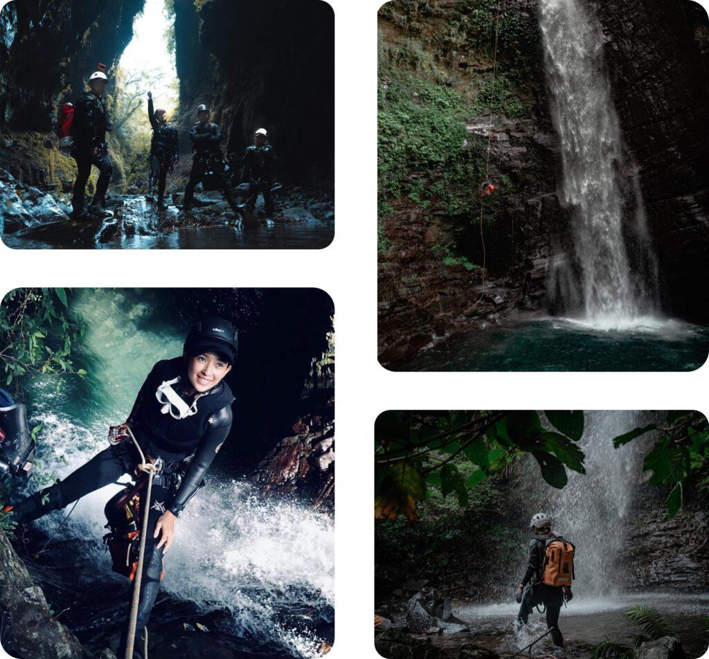 Volcanic canyon corridor — Yakushima, Japan