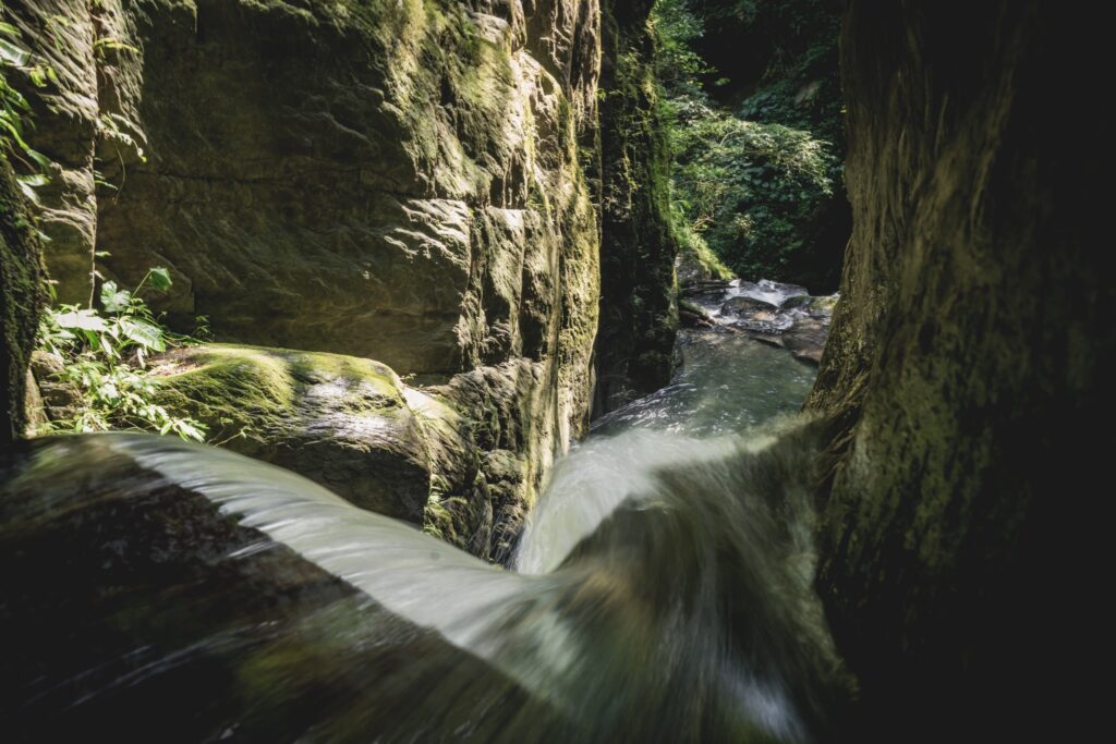 Beautiful Water stream in Taiwan in Corridor Canyon